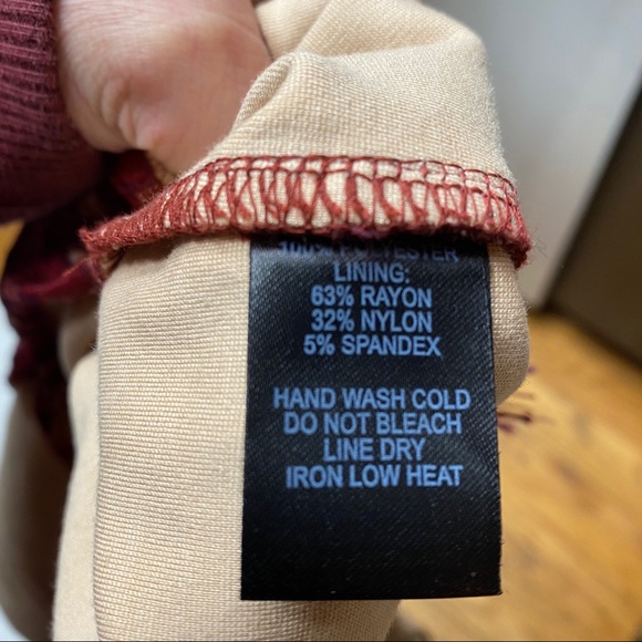 LuLu’s Wine Colored Lace Nude Underlay Midi Dress - Picture 8 of 8